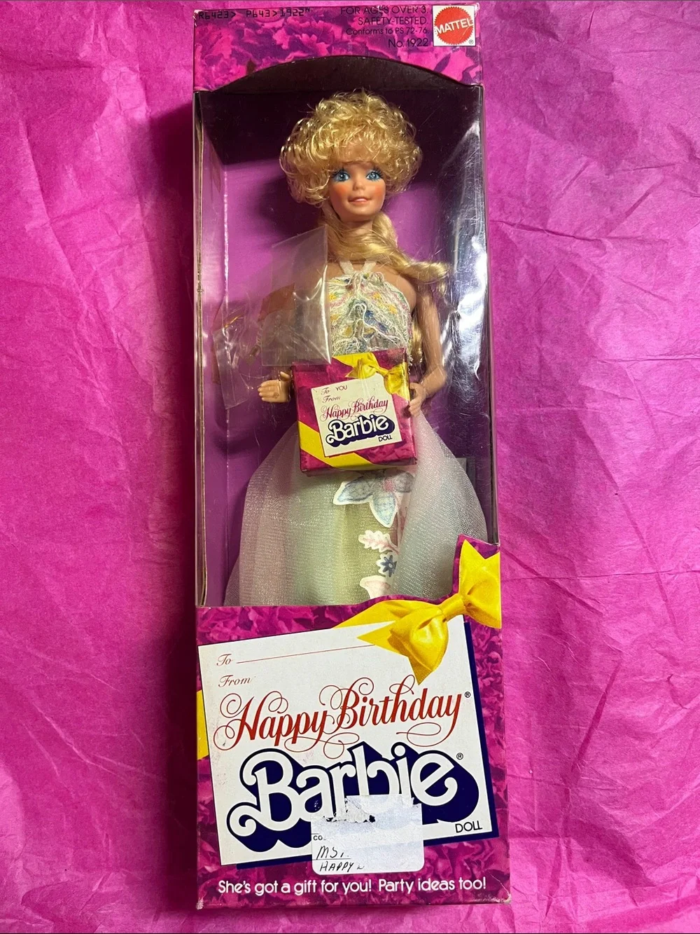 Mattel Happy Birthday Barbie in Pink Gift Box